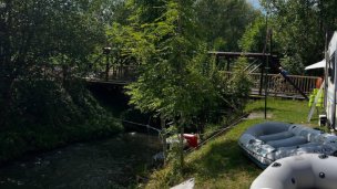 Žilinský Baťův kanál, plavby na člunech po biokoridoru při Vodním díle 4