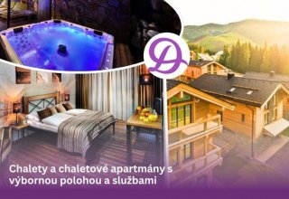 Exkluzivní Chalets De Luxe v Nízkých Tatrách s lanovkami a vodními parky v ceně