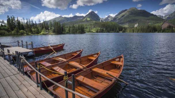 Štrbské pleso - člny Štrbské pleso - člny