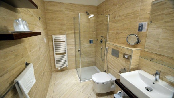 Kúpeľňa v komfort apartmáne Hotela Pro Patria