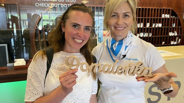 Zuzka z marketingu Kúpeľov Piešťany a Paulínka z Domalenky