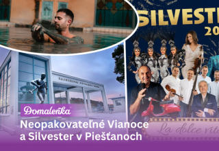 Vánoční relax a Silvestr ve stylu Felliniho sladkého života – v srdci piešťanských lázní