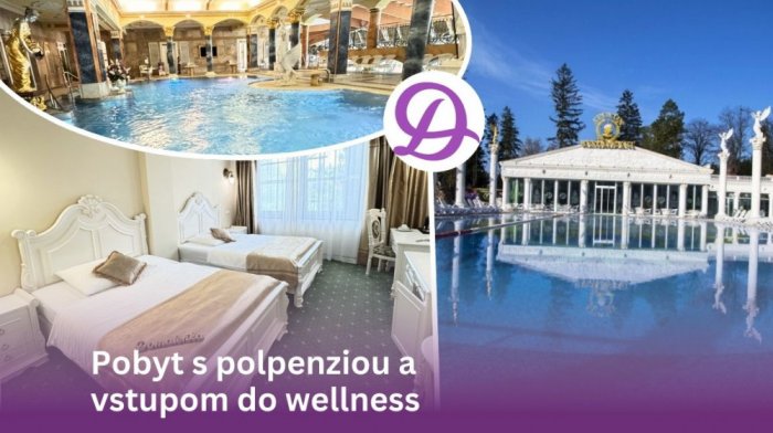 Ubytování s polopenzí a vstupem do termálních bazénů, wellness a fitness 