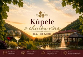 Wellness pobyt Lázně s chutí vína: Relax, který má jiskru