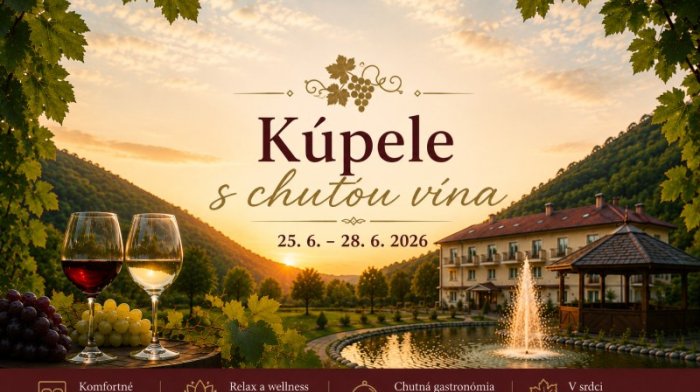 Wellness pobyt Lázně s chutí vína: Relax, který má jiskru
