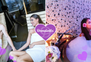 Valentýnské pohlazení v termálech s romantickou vanovou lázní v dřevěné kádi