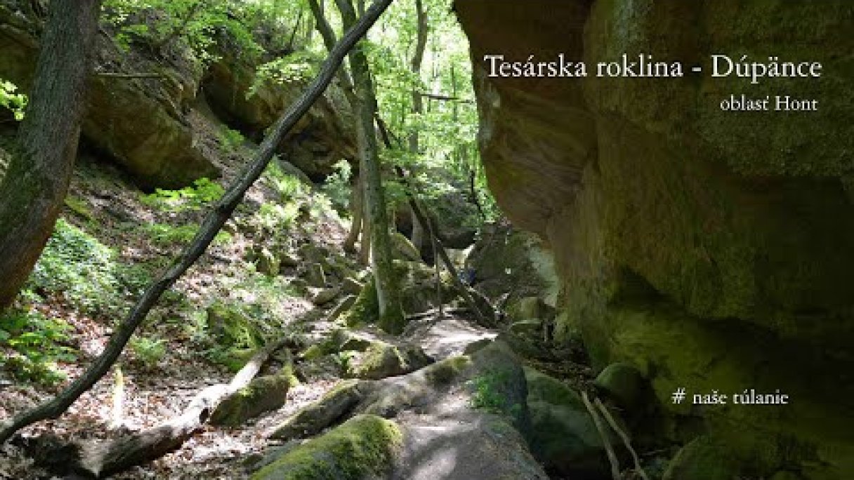 Tesárska roklina - Dúpänce (Hont, okruh) Autor: našetúlanie Zdroj: https://www.youtube.com/@nasetulanie7134