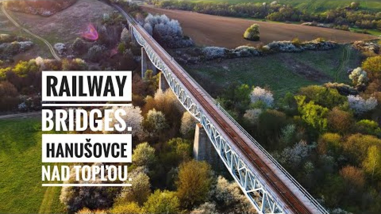 Hanušovce nad Topľou, Railway bridges, Slovakia, Mavic Mini Autor: Matúš Vasilko Zdroj: https://www.youtube.com/@d71t Hanušovce nad Topľou, Railway bridges, Slovakia, Mavic Mini Autor: Matúš Vasilko Zdroj: https://www.youtube.com/@d71t