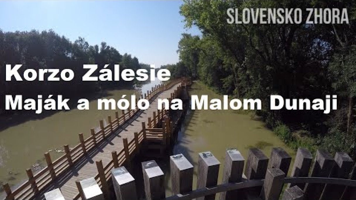 Korzo Zálesie - Maják a mólo na Malom Dunaji - Záleský maják Autor: SLOVENSKO ZHORA Zdroj: https://www.youtube.com/@SLOVENSKO-ZHORA