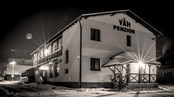 Penzión v zime