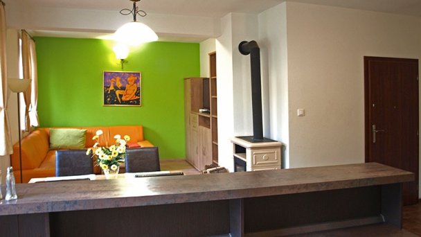 Obývací priestor apartmán 1. poschodie