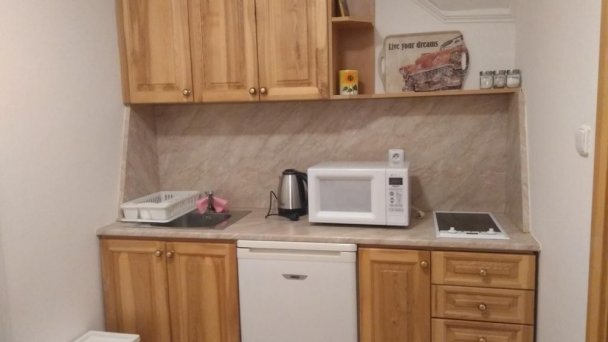 Kuchynský kút v dvojlôžkovom apartmáne