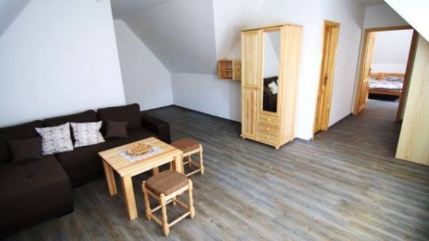 Obývacia časť apartmán Obývacia časť apartmán