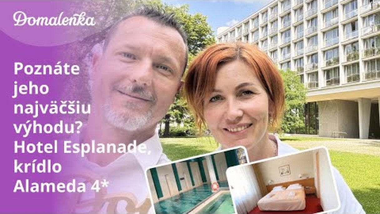Kúpele Piešťany: Hotel Ensana Esplanade, krídlo Alameda 4* (kompletná prehliadka) Autor: Domalenka predtým Sorger Zdroj: https://www.youtube.com/@domalenka Kúpele Piešťany: Hotel Ensana Esplanade, krídlo Alameda 4* (kompletná prehliadka) Autor: Domalenka predtým Sorger Zdroj: https://www.youtube.com/@domalenka