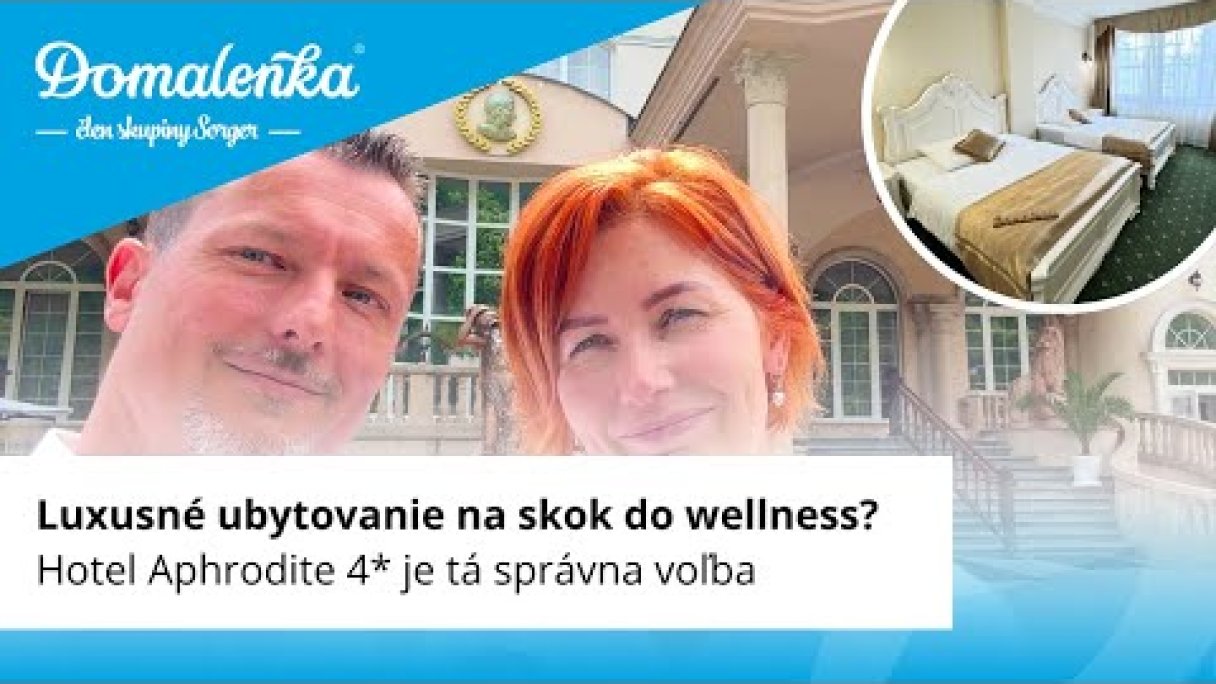 Kúpele Rajecké Teplice: Luxusné ubytovanie na skok do wellness? Hotel Aphrodite 4* je správna voľba Autor: Domalenka predtým Sorger Zdroj: https://www.youtube.com/@domalenka
