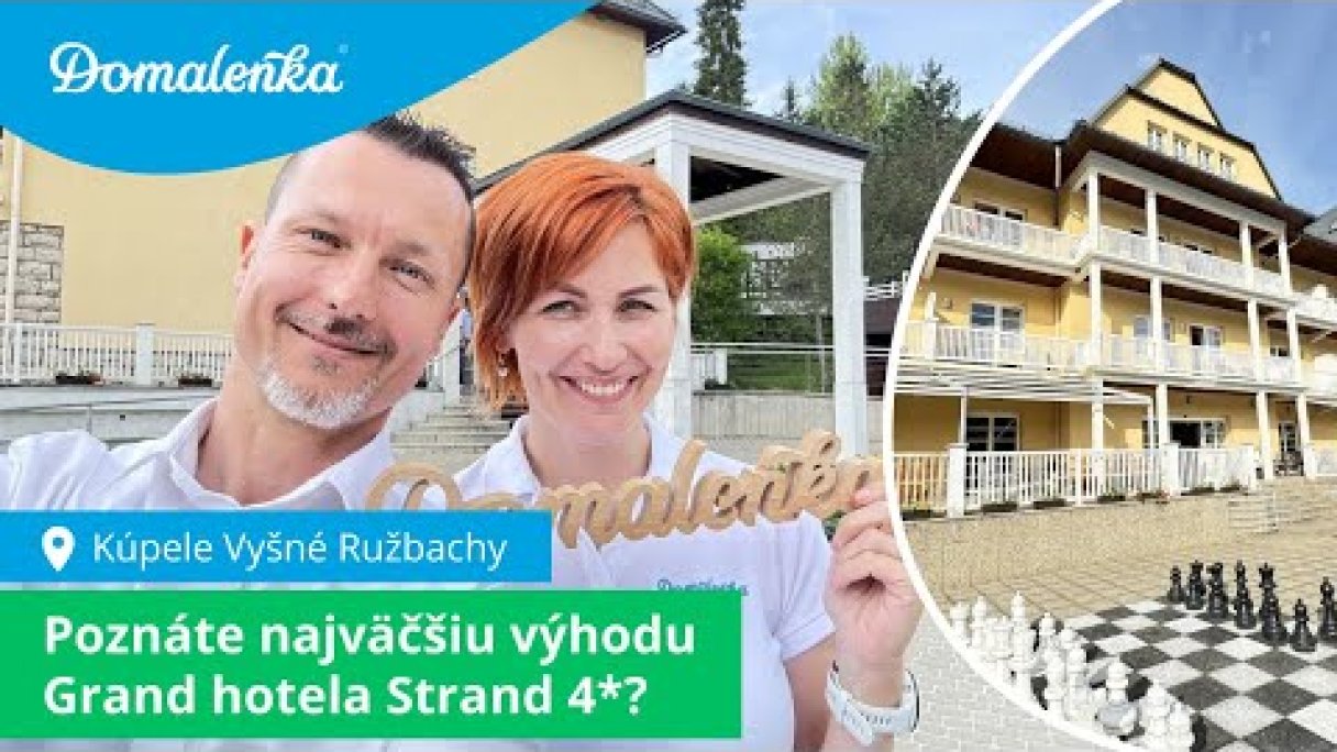Kúpele Vyšné Ružbachy: Poznáte najväčšiu výhodu Grand hotela Strand 4*? Autor: Domalenka predtým Sorger Zdroj: https://www.youtube.com/@domalenka