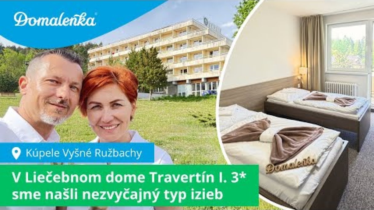 Kúpele Vyšné Ružbachy: V Liečebnom dome Travertín I. 3* sme našli nezvyčajný typ izieb Autor: Domalenka predtým Sorger Zdroj: https://www.youtube.com/@domalenka