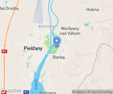 Lázně Piešťany - Mapa
