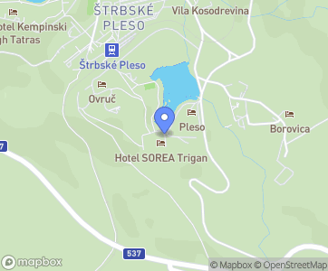 Hotel SOREA TRIGAN *** Štrbské Pleso - Mapa