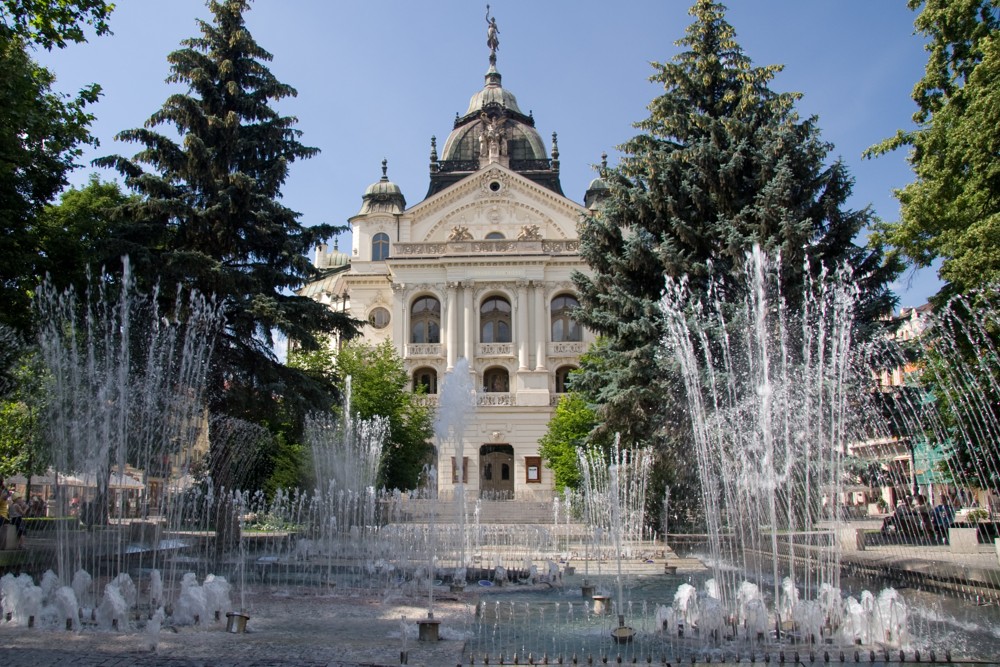 Spievajúca fontána v Košiciach