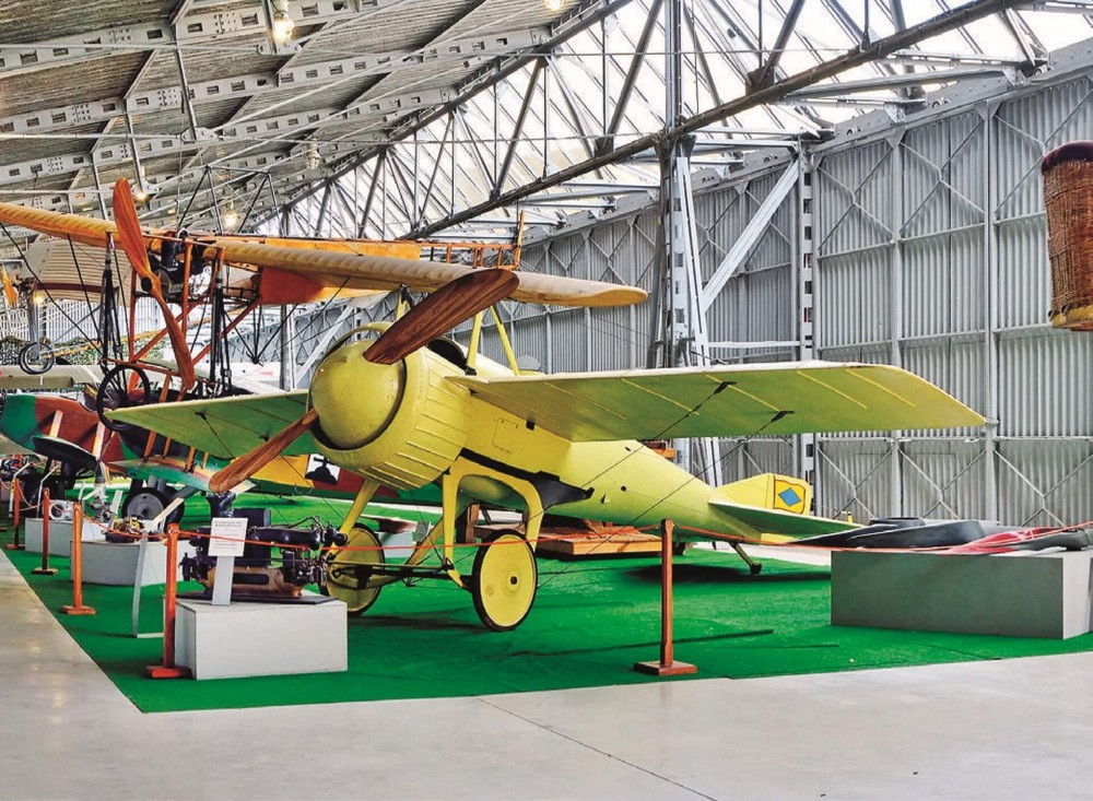 Žlté lietadlo ako historický exponát košického technického múzea